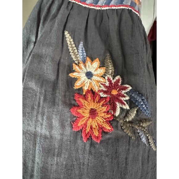 Kyla Sero Women S Handmade Tunic Limited Embroidered peasant Aztec cottage - Picture 8 of 15